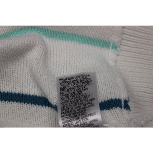 Roxy Bay of Rainbows Knit Hoodie Sweater Women’s Size Small Lace-Up V-Neck - Picture 11 of 13